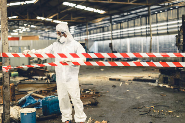 Professional Sewage Cleanup technician working in Elkton, KY